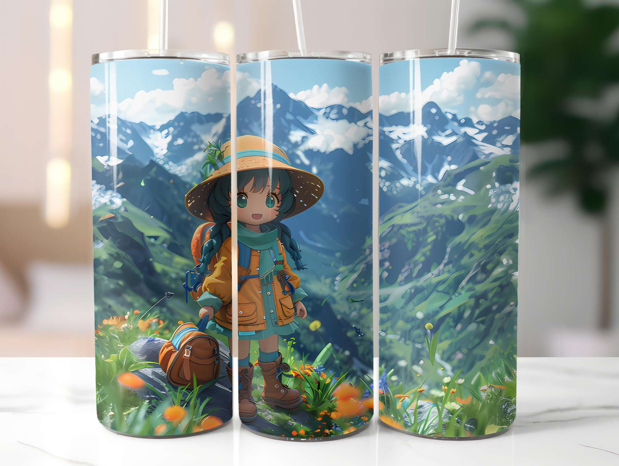 Chibi Summer 1 Tumbler Wrap - CraftNest - Digital Crafting and Art