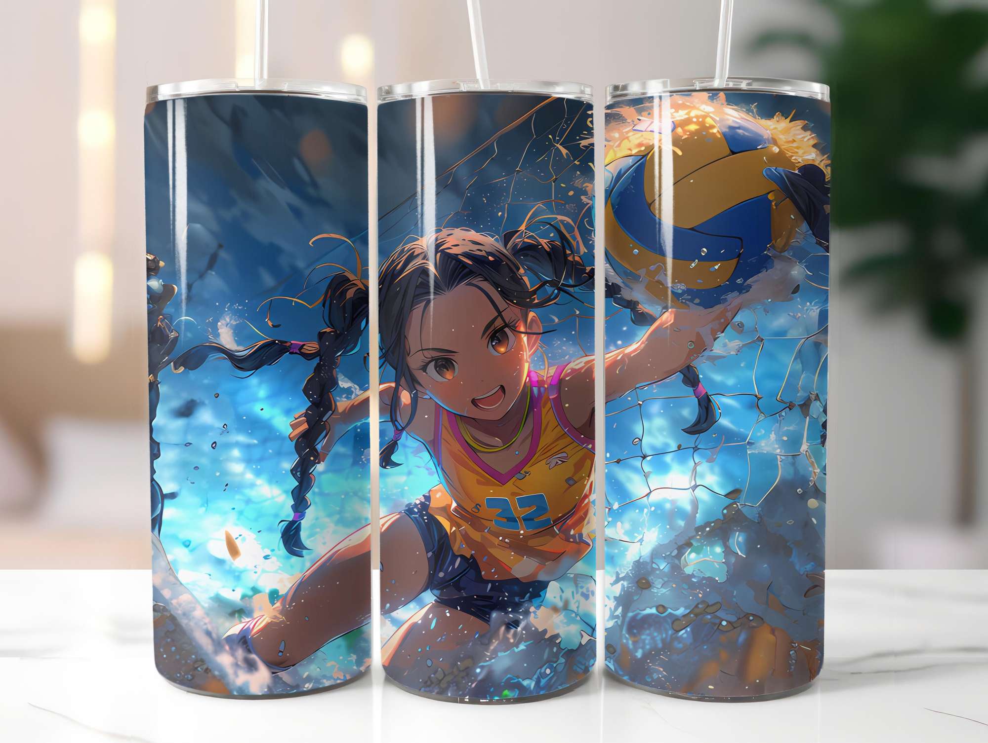 Chibi Summer 4 Tumbler Wrap - CraftNest - Digital Crafting and Art