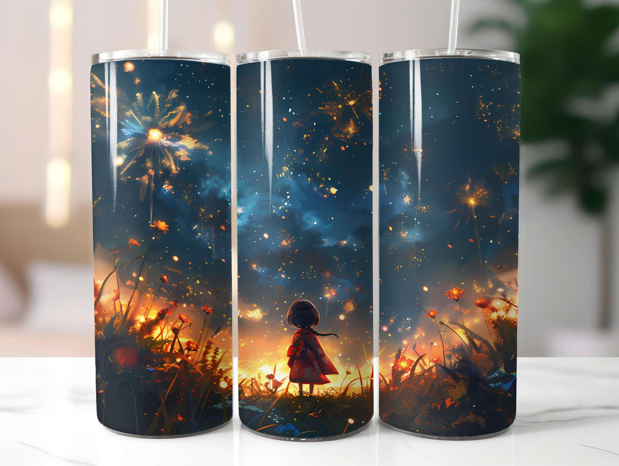 Chibi Summer 2 Tumbler Wrap - CraftNest - Digital Crafting and Art