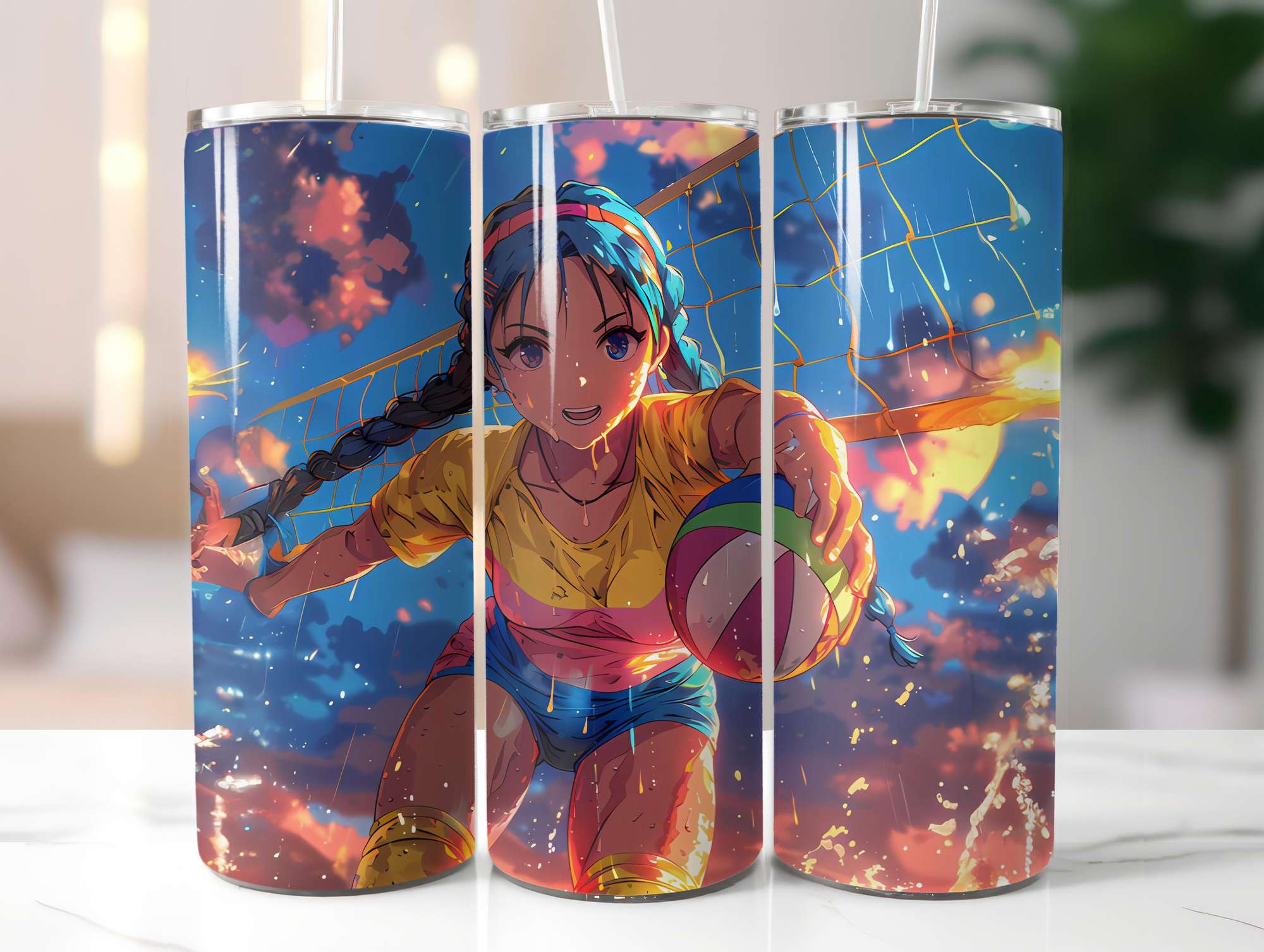 Chibi Summer 1 Tumbler Wrap - CraftNest - Digital Crafting and Art