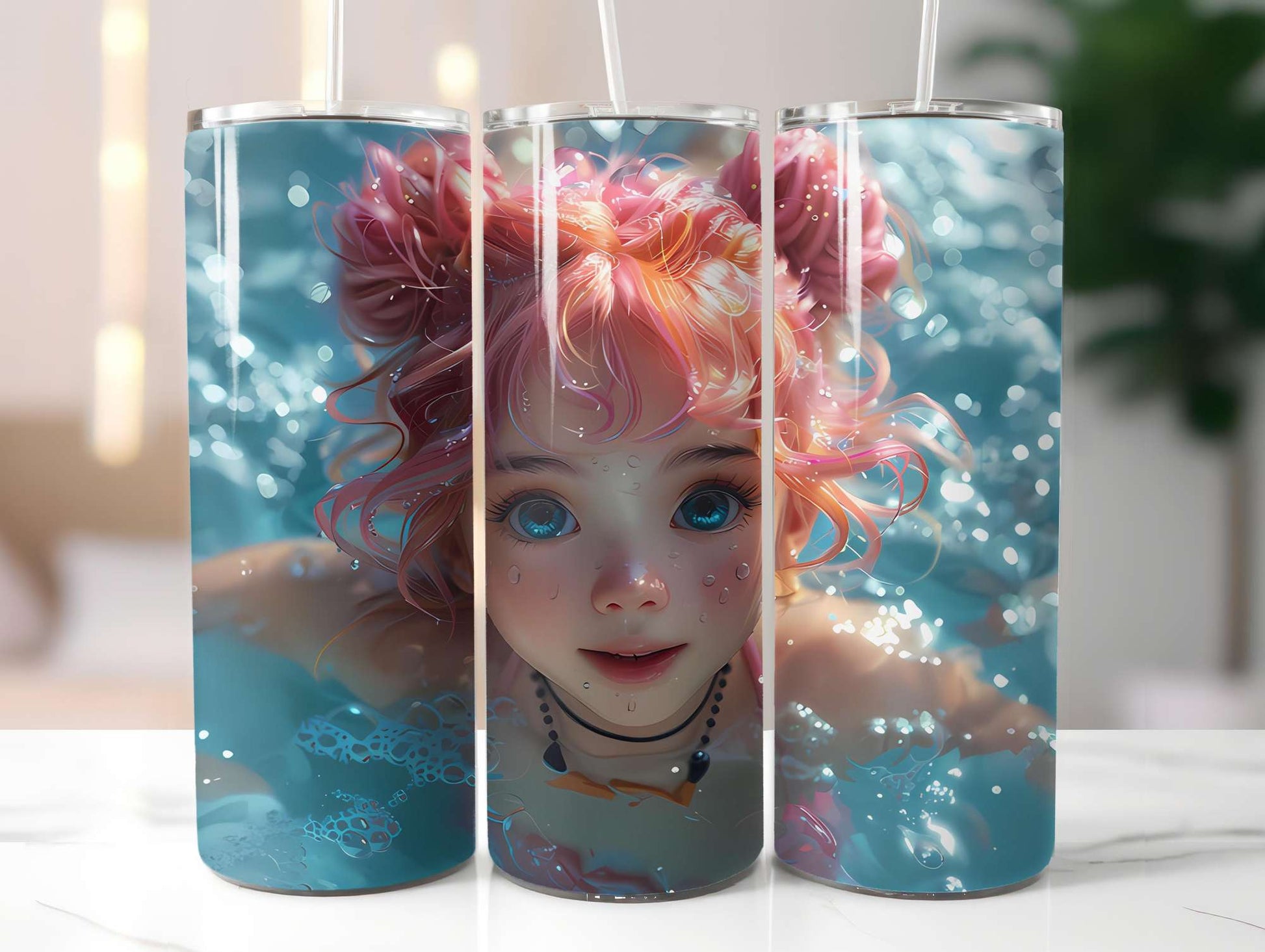 Chibi Summer 2 Tumbler Wrap - CraftNest - Digital Crafting and Art