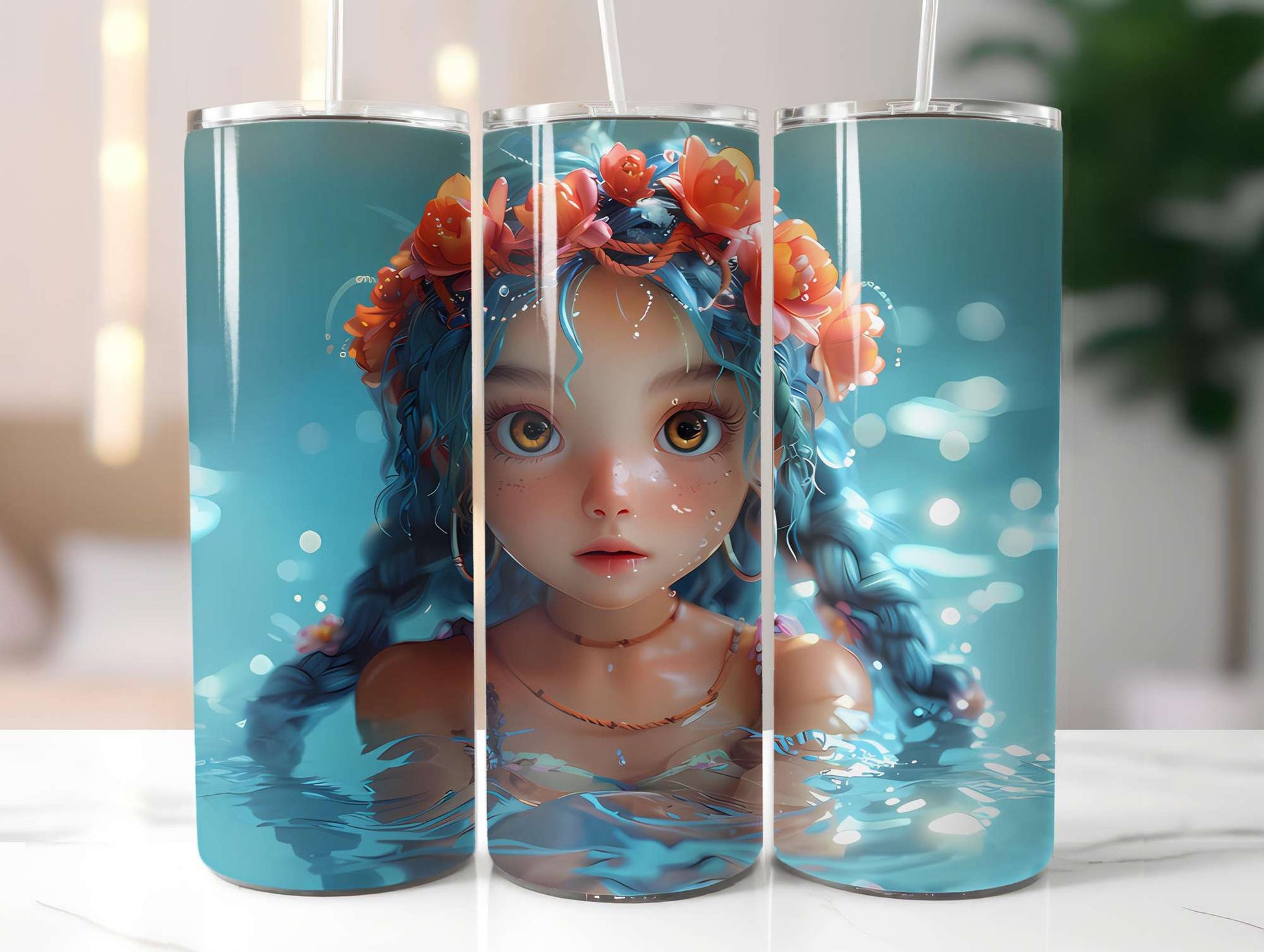 Chibi Summer 5 Tumbler Wrap - CraftNest - Digital Crafting and Art