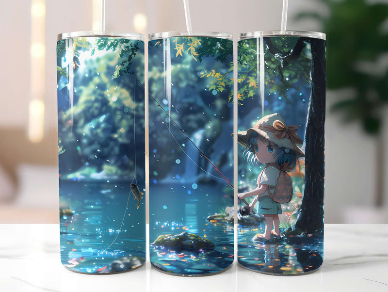 Chibi Summer 2 Tumbler Wrap - CraftNest - Digital Crafting and Art