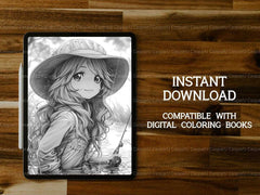 Chibi Summer Coloring Books - CraftNest - Digital Crafting and Art