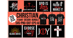 Christian T-Shirt Bundle 1 - CraftNest - Digital Crafting and Art