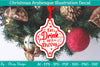 Christmas Arabesque Illustration Decal SVG Bundle