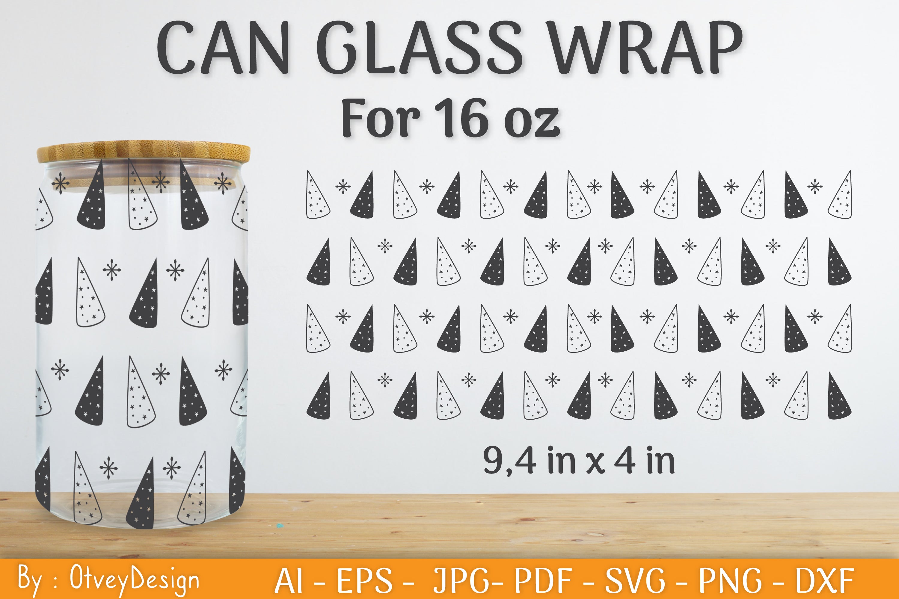 Christmas Beer Can Glass SVG Bundle