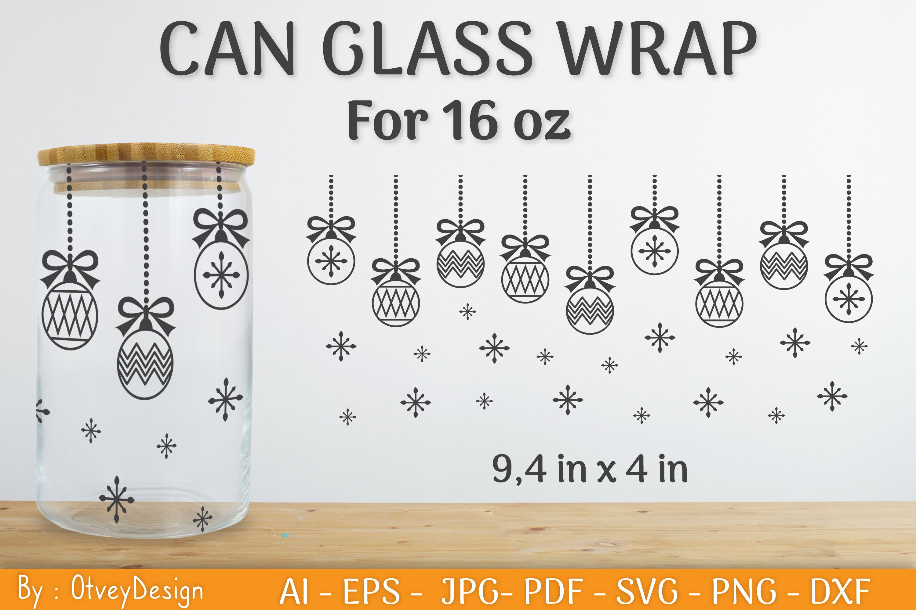 Christmas Beer Can Glass SVG Bundle
