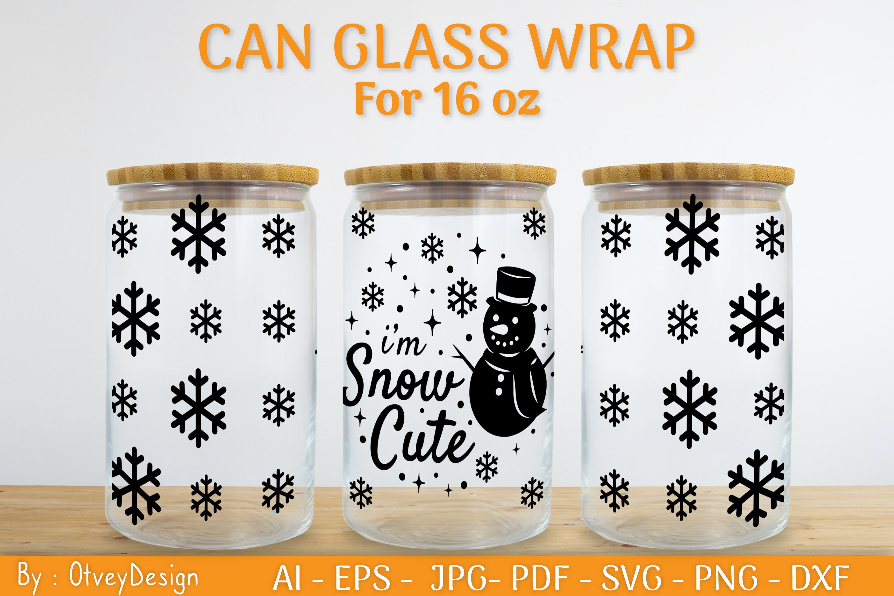 Christmas Can Glass 16 OZ SVG Bundle 2 - CraftNest - Digital Crafting and Art