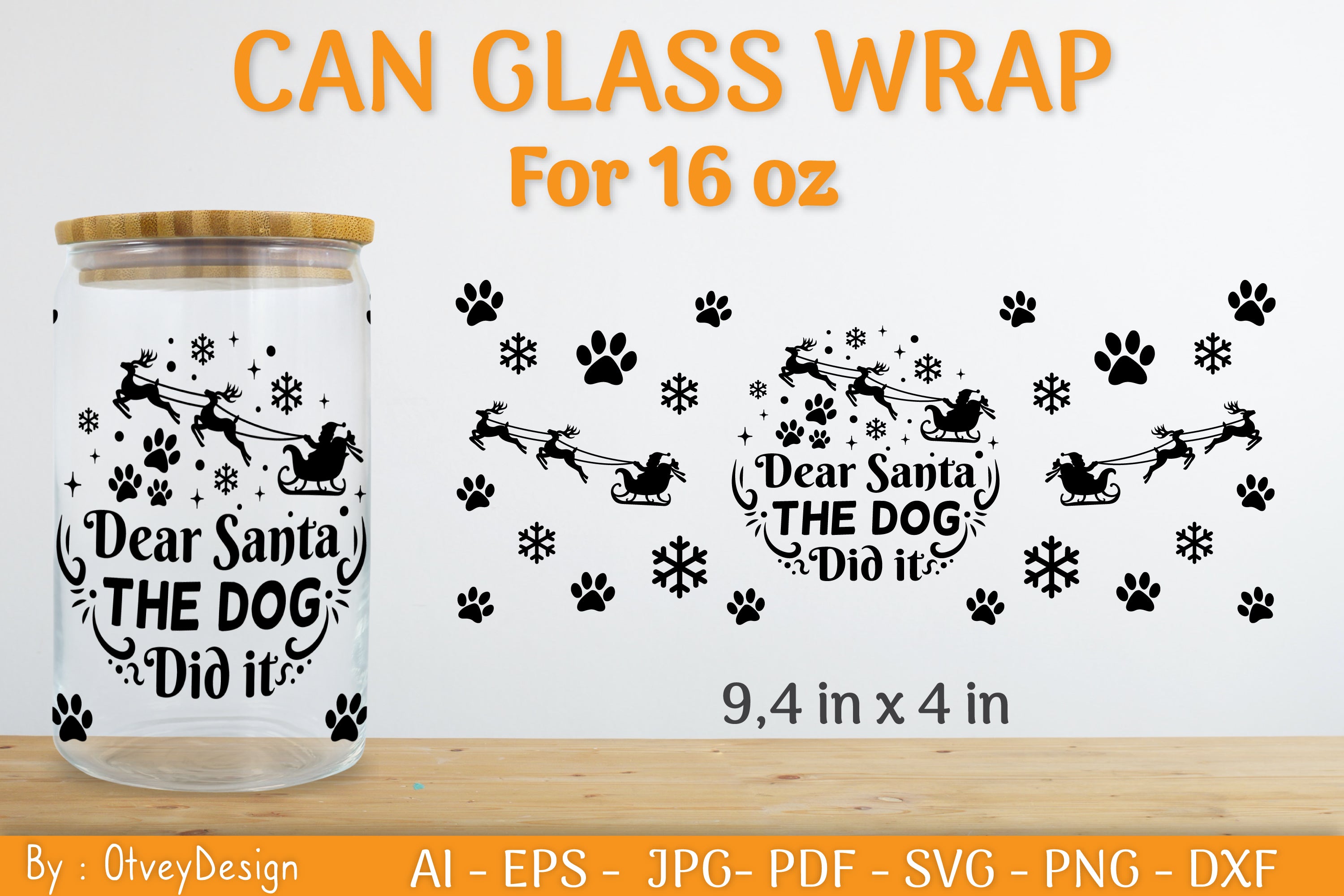Christmas Can Glass 16 OZ SVG Bundle 1 - CraftNest - Digital Crafting and Art