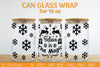 Christmas Can Glass 16 OZ SVG Bundle