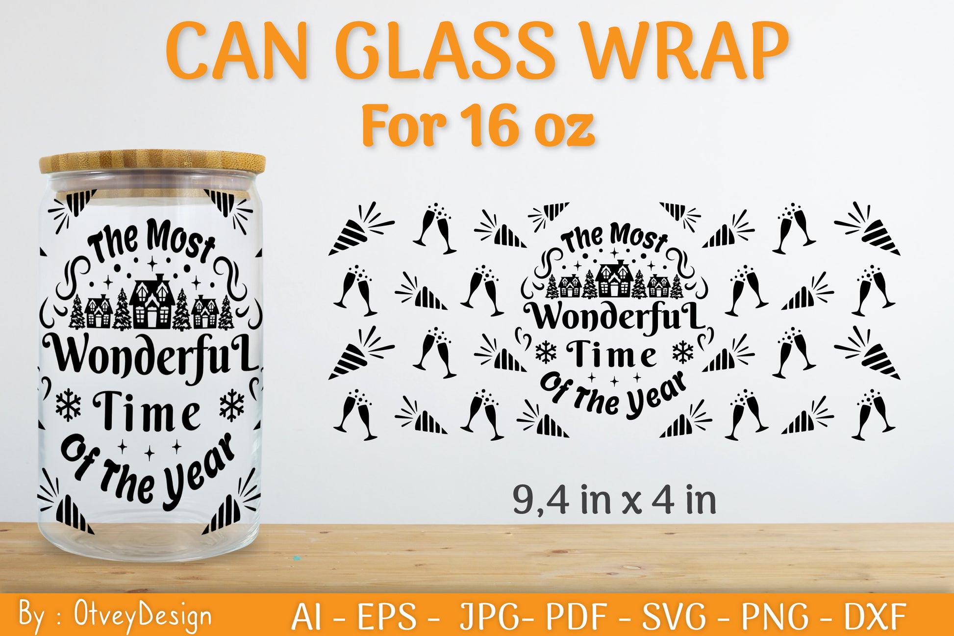 Christmas Can Glass 16 OZ SVG Bundle 4 - CraftNest - Digital Crafting and Art