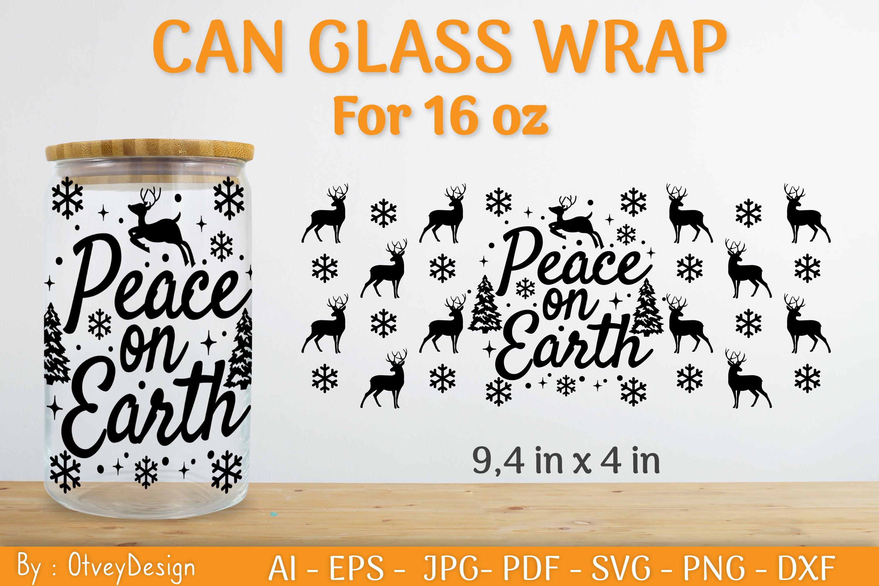Christmas Can Glass 16 OZ SVG Bundle 24 - CraftNest - Digital Crafting and Art