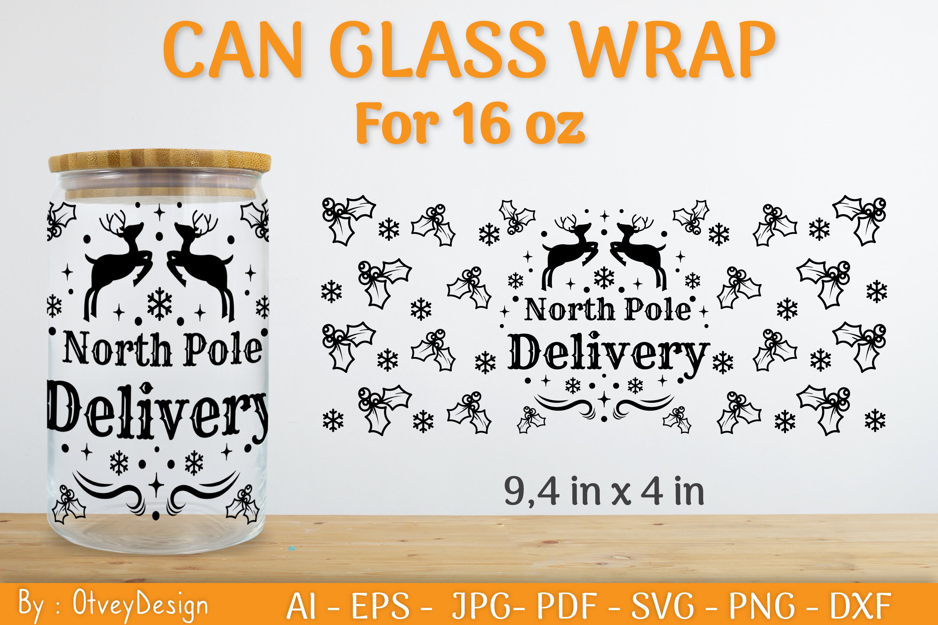 Christmas Can Glass 16 OZ SVG Bundle 25 - CraftNest - Digital Crafting and Art