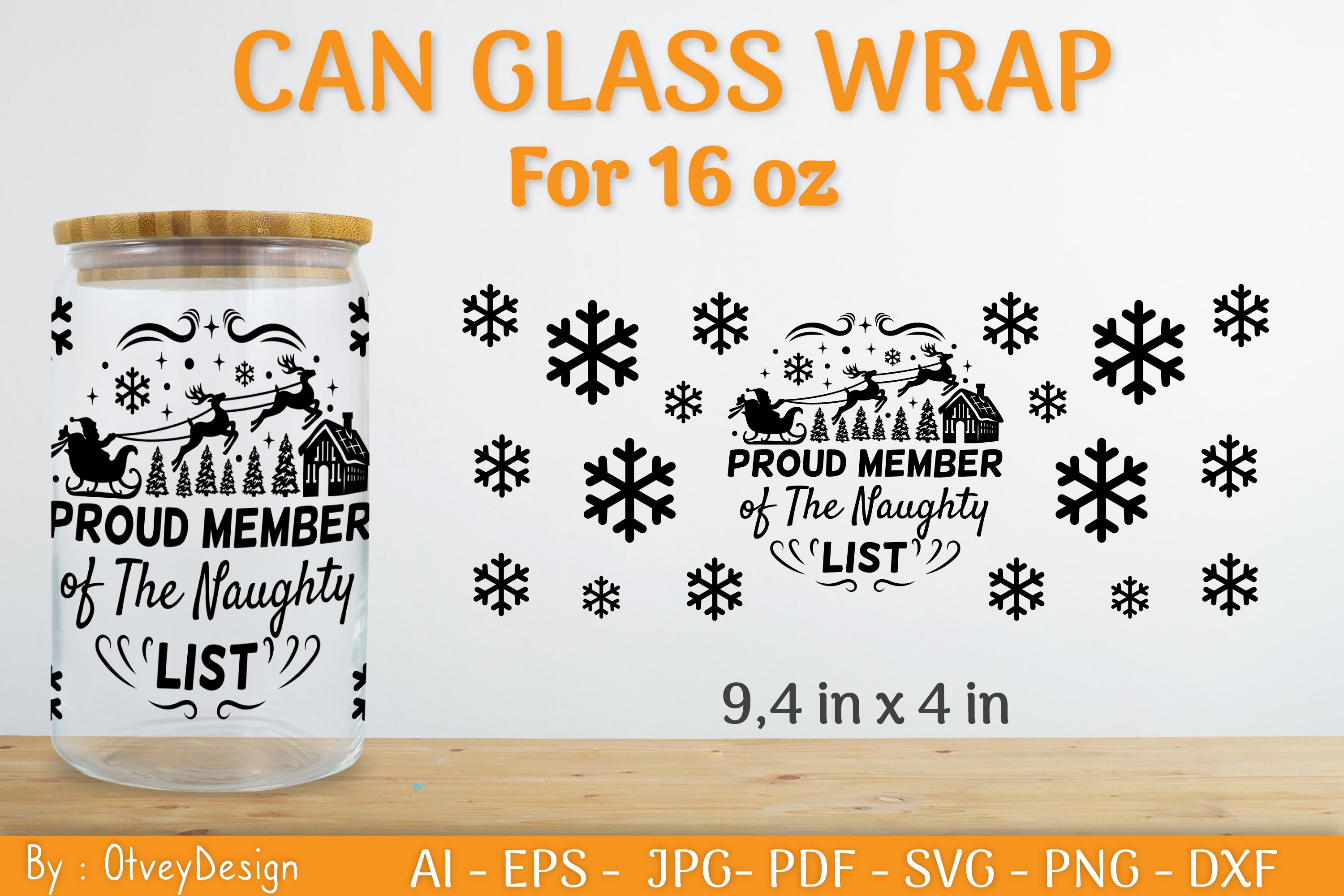 Christmas Can Glass 16 OZ SVG Bundle 6 - CraftNest - Digital Crafting and Art