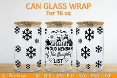 Christmas Can Glass 16 OZ SVG Bundle 6 - CraftNest - Digital Crafting and Art