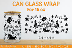 Christmas Can Glass 16 OZ SVG Bundle 26 - CraftNest - Digital Crafting and Art
