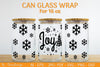 Christmas Can Glass 16 OZ SVG Bundle