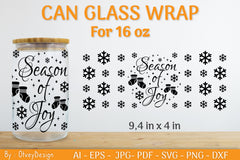 Christmas Can Glass SVG Bundle - CraftNest - Digital Crafting and Art