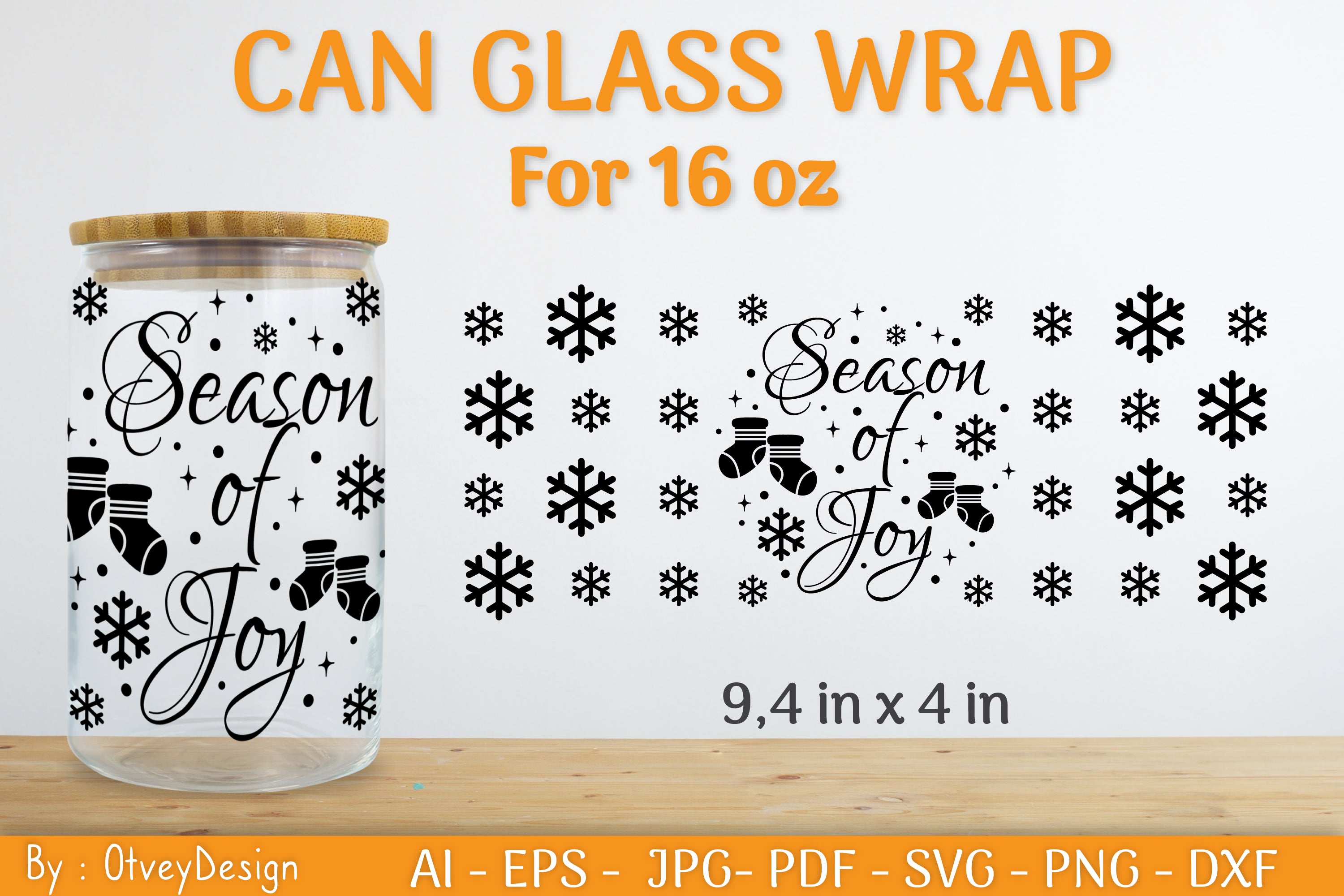 Christmas Can Glass SVG Bundle - CraftNest - Digital Crafting and Art