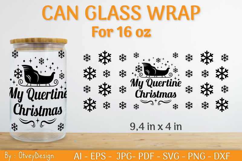 Christmas Can Glass 16 OZ SVG Bundle 11 - CraftNest - Digital Crafting and Art