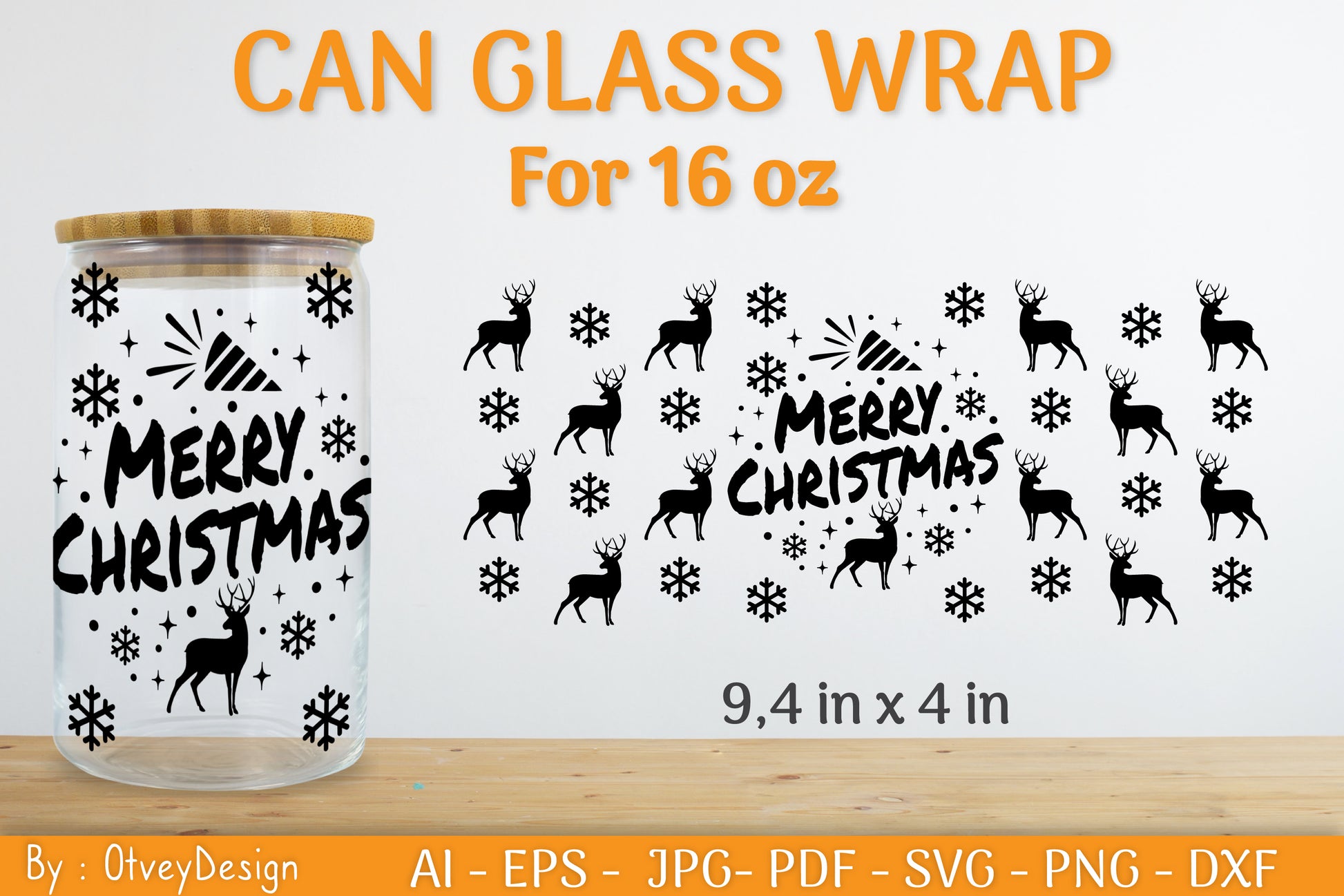 Christmas Can Glass 16 OZ SVG Bundle 13 - CraftNest - Digital Crafting and Art