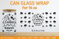 Christmas Can Glass 16 OZ SVG Bundle 12 - CraftNest - Digital Crafting and Art