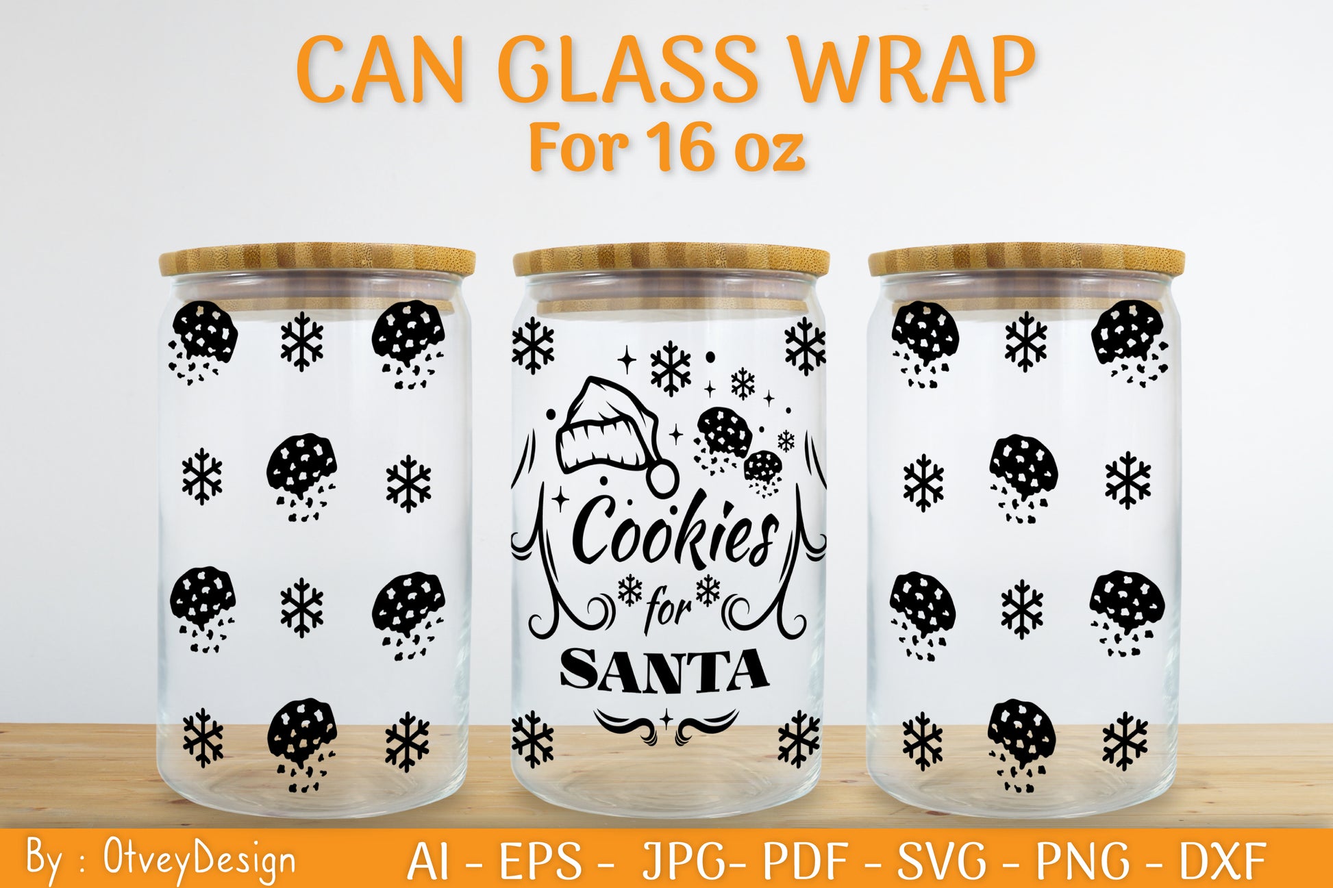 Christmas Can Glass 16 OZ SVG Bundle 12 - CraftNest - Digital Crafting and Art