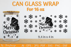 Christmas Can Glass 16 OZ SVG Bundle 14 - CraftNest - Digital Crafting and Art