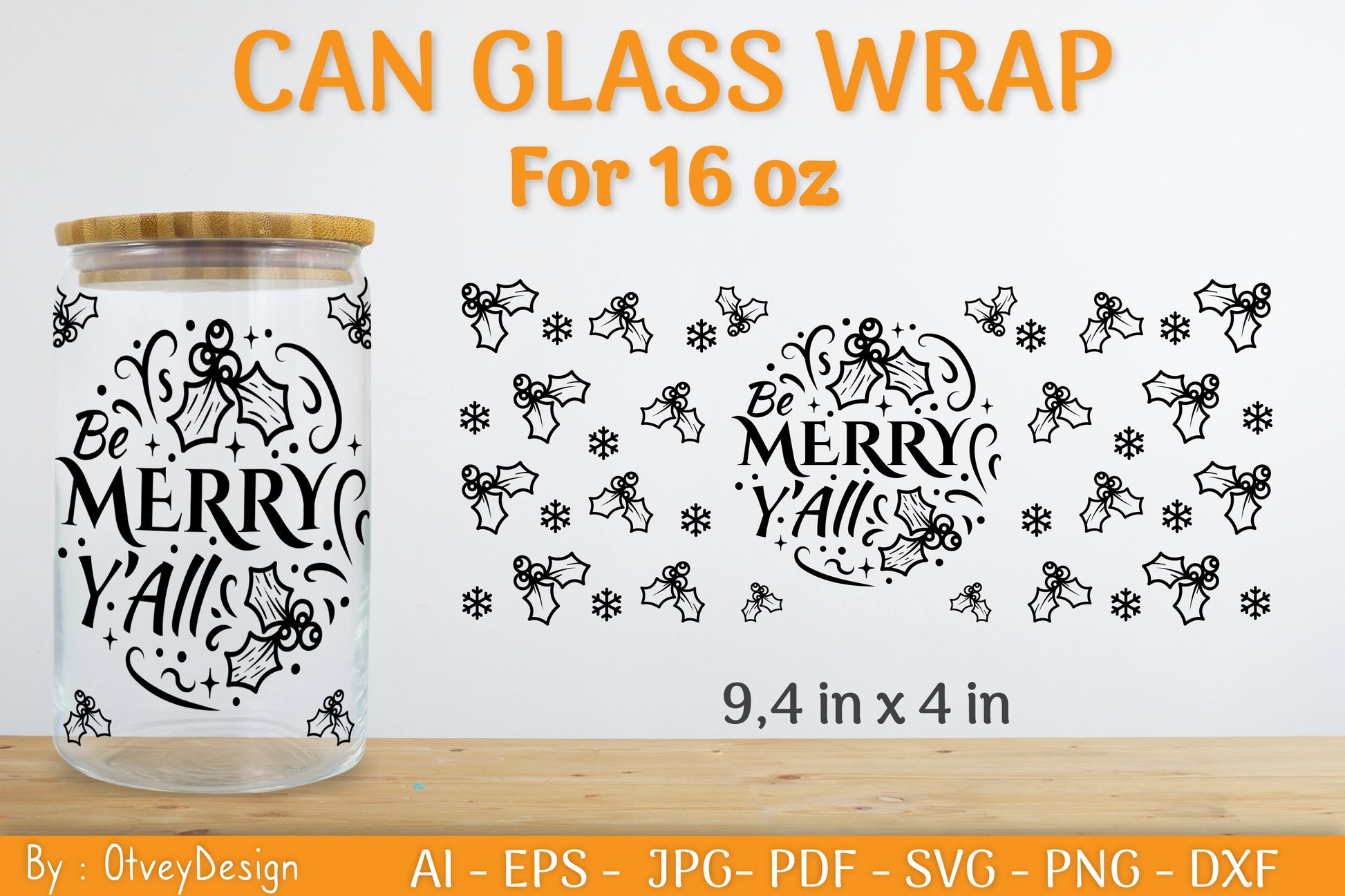Christmas Can Glass 16 OZ SVG Bundle 15 - CraftNest - Digital Crafting and Art