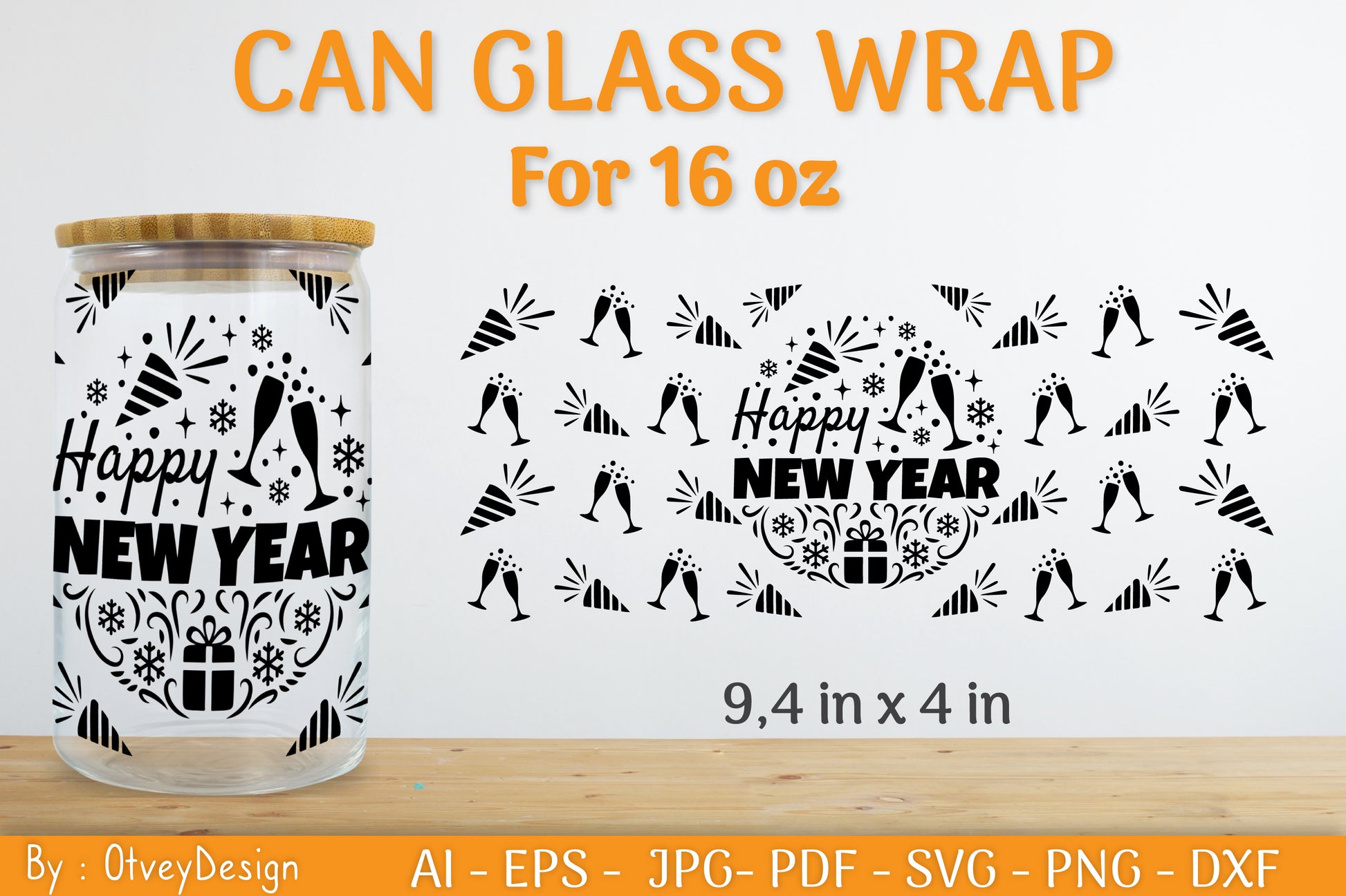 Christmas Can Glass 16 OZ SVG Bundle 16 - CraftNest - Digital Crafting and Art
