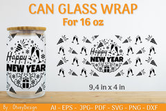 Christmas Can Glass 16 OZ SVG Bundle 16 - CraftNest - Digital Crafting and Art