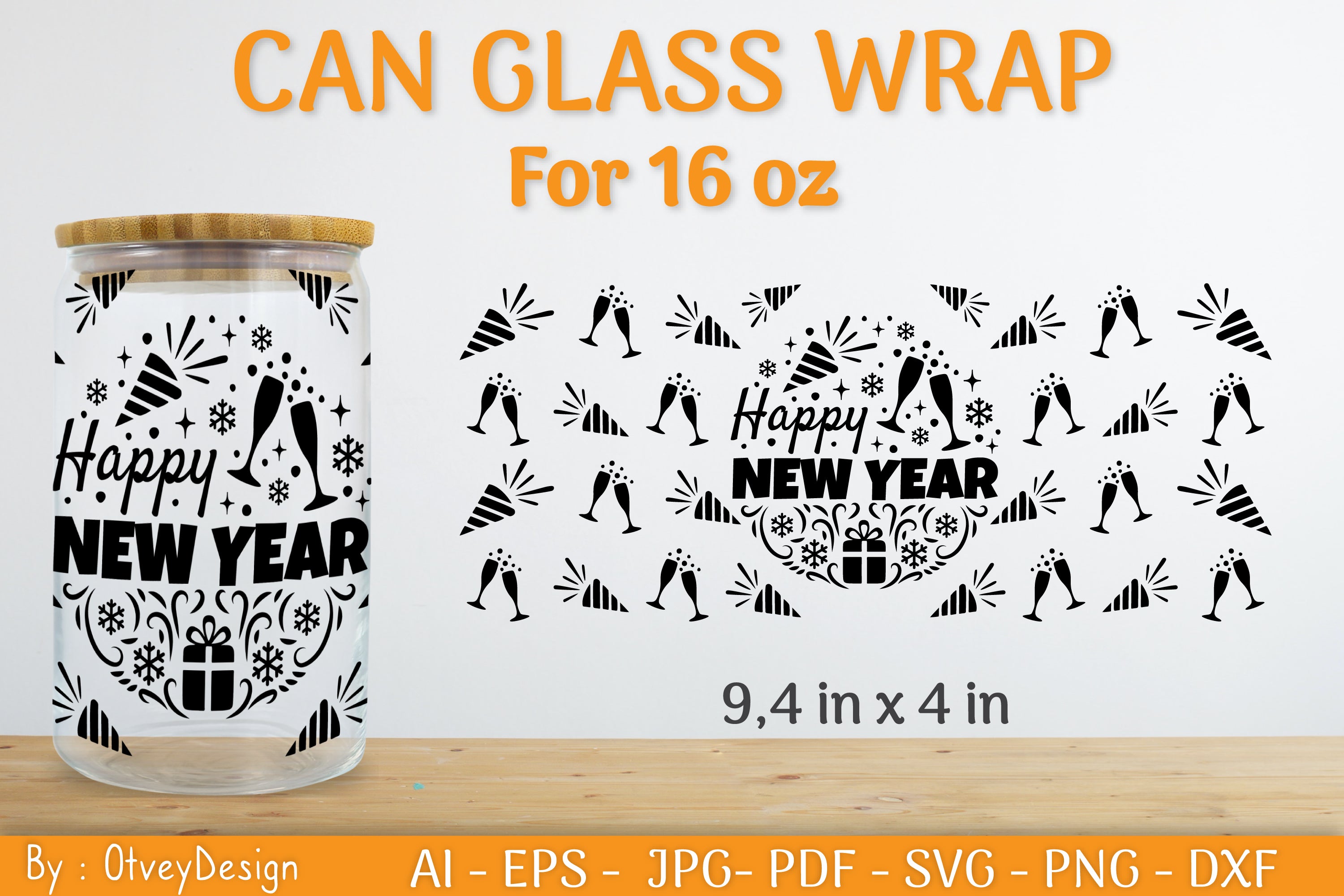 Christmas Can Glass 16 OZ SVG Bundle 16 - CraftNest - Digital Crafting and Art