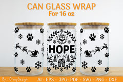 Christmas Can Glass 16 OZ SVG Bundle 36 - CraftNest - Digital Crafting and Art