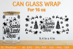 Christmas Can Glass 16 OZ SVG Bundle 19 - CraftNest - Digital Crafting and Art