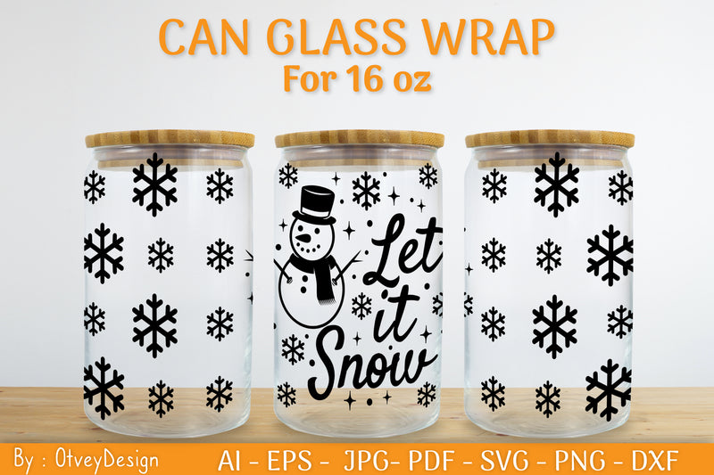 Christmas Can Glass 16 OZ SVG Bundle 39 - CraftNest - Digital Crafting and Art