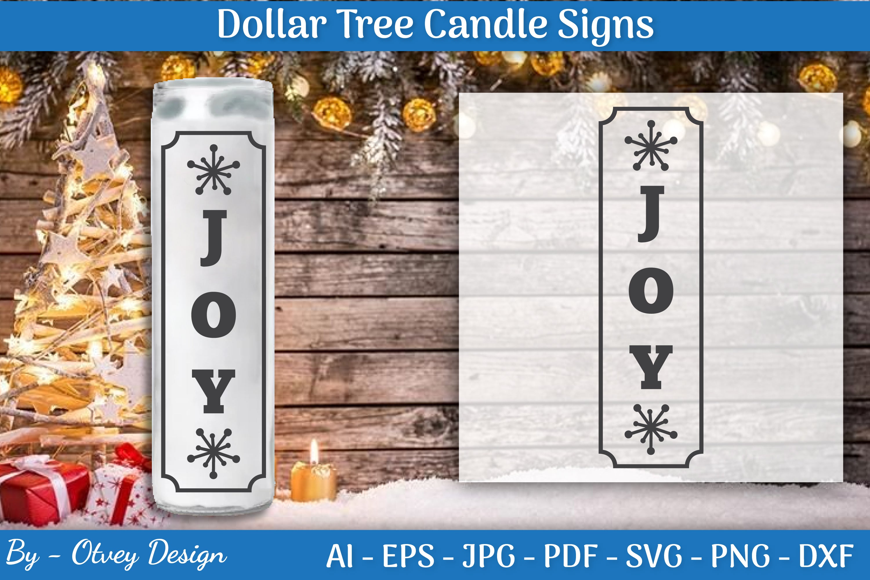 Christmas Candle Tree Design SVG Bundle