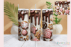 Festive Christmas Candy Cane Tumbler Wrap Bundle