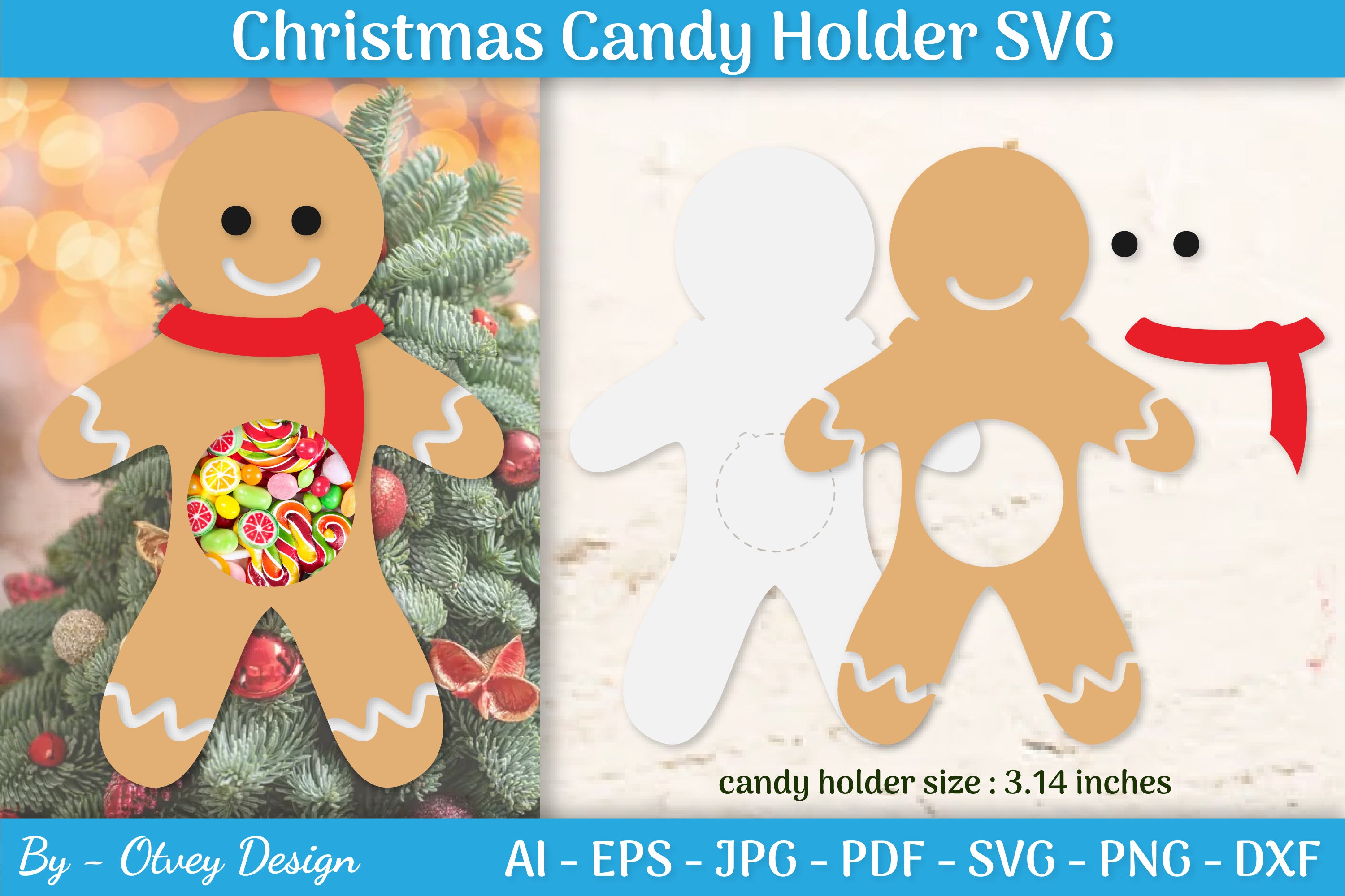 Christmas Candy Holder SVG Bundle