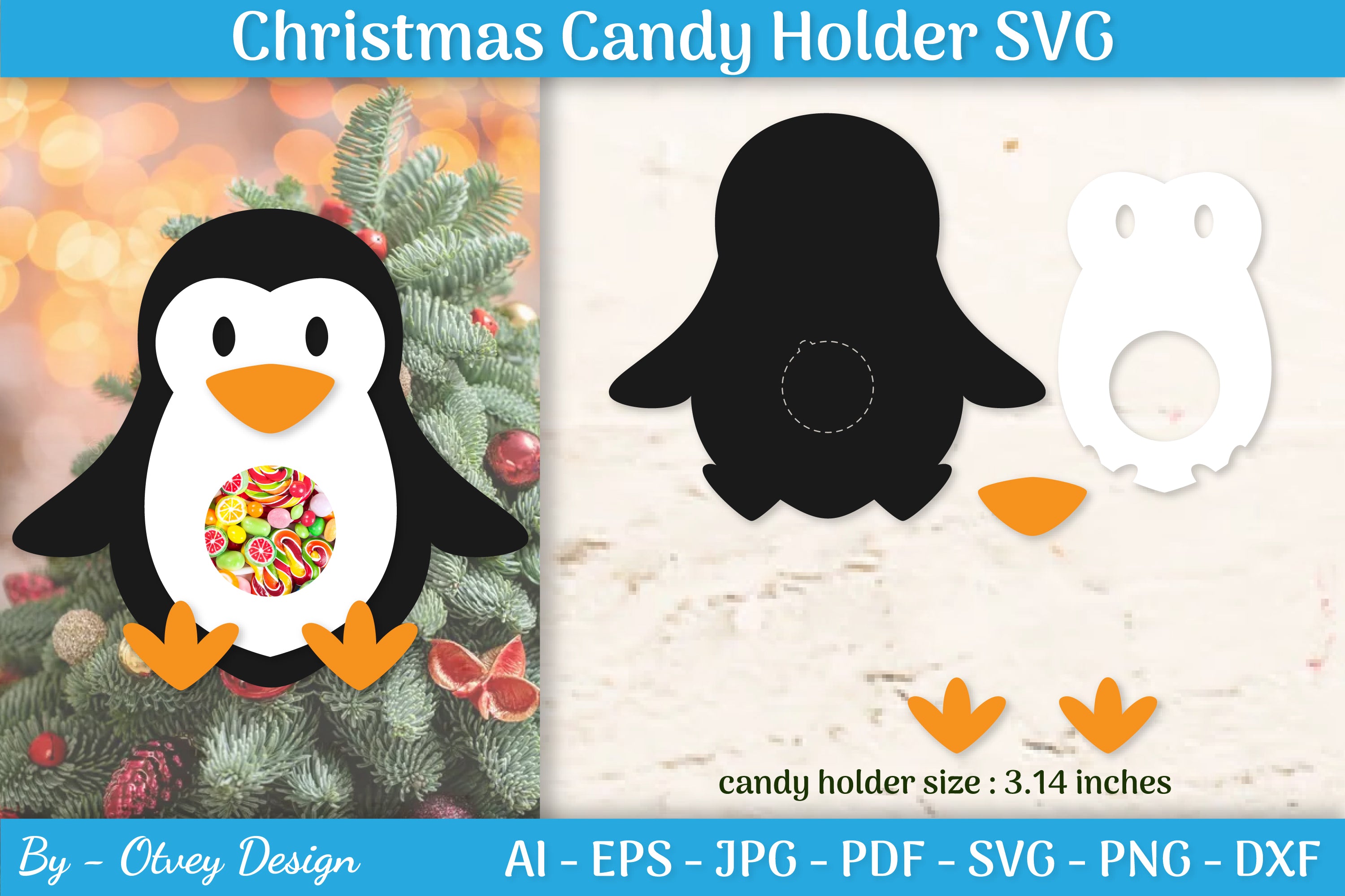 Christmas Candy Holder SVG Bundle