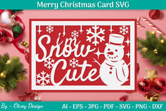 Christmas Card Papercut SVG Bundle 13 - CraftNest - Digital Crafting and Art