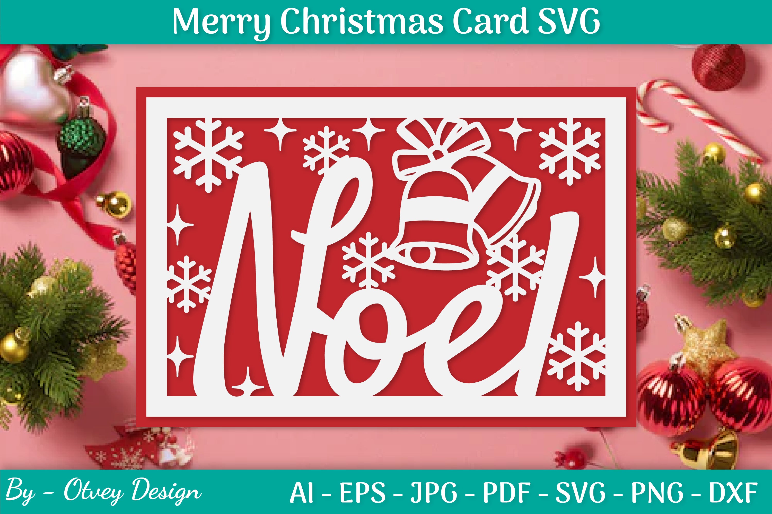 Christmas Card Papercut SVG Bundle 33 - CraftNest - Digital Crafting and Art