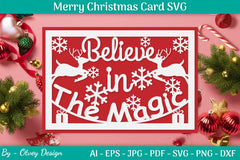 Christmas Card Papercut SVG Bundle 32 - CraftNest - Digital Crafting and Art