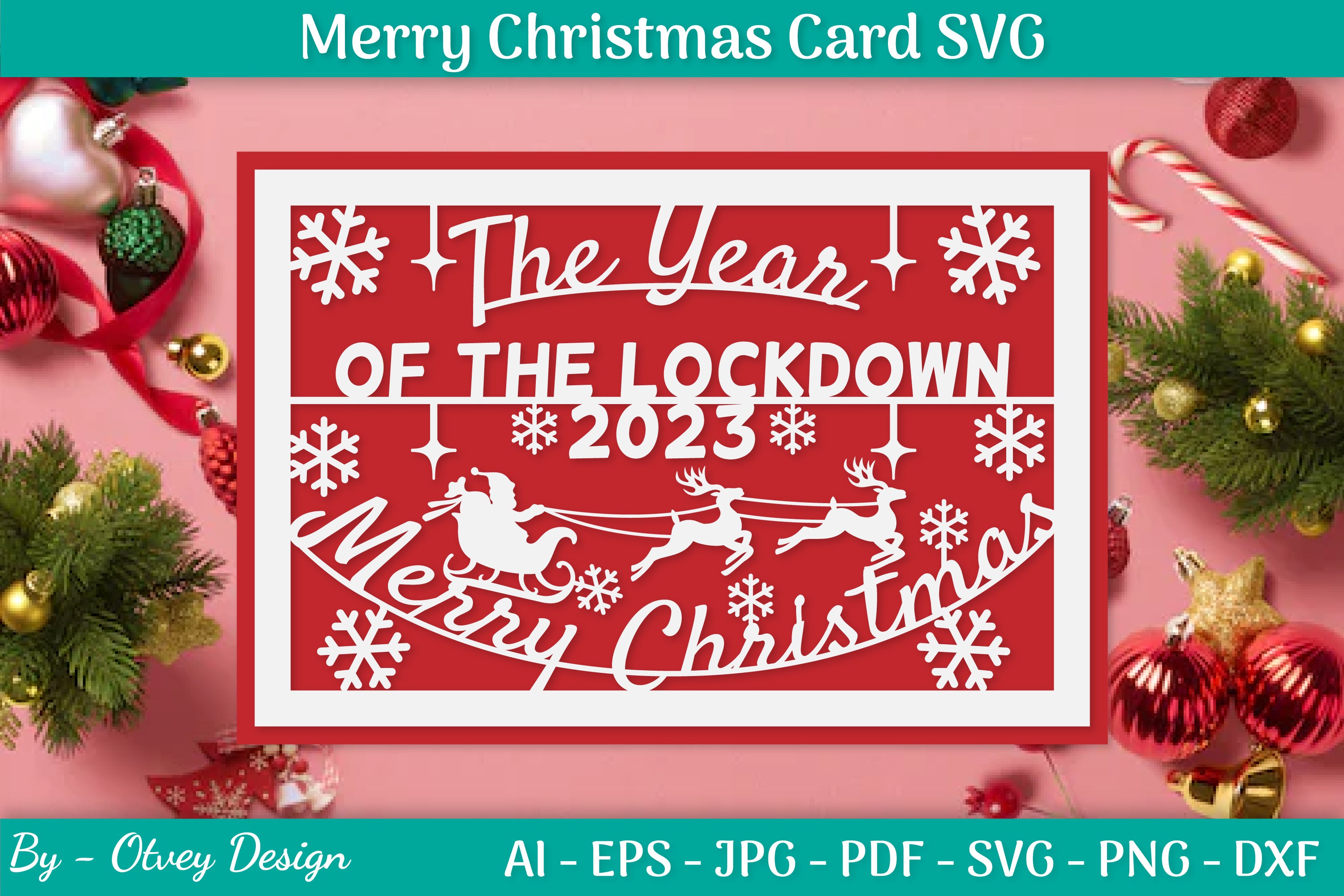 Christmas Card Papercut SVG Bundle 16 - CraftNest - Digital Crafting and Art