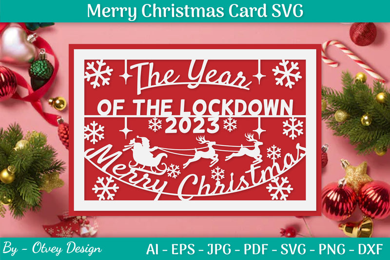 Christmas Card Papercut SVG Bundle 16 - CraftNest - Digital Crafting and Art