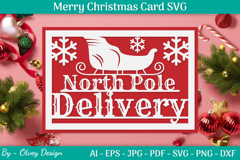 Christmas Card Papercut SVG Bundle 36 - CraftNest - Digital Crafting and Art