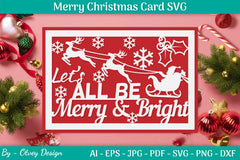 Christmas Card Papercut SVG Bundle 21 - CraftNest - Digital Crafting and Art