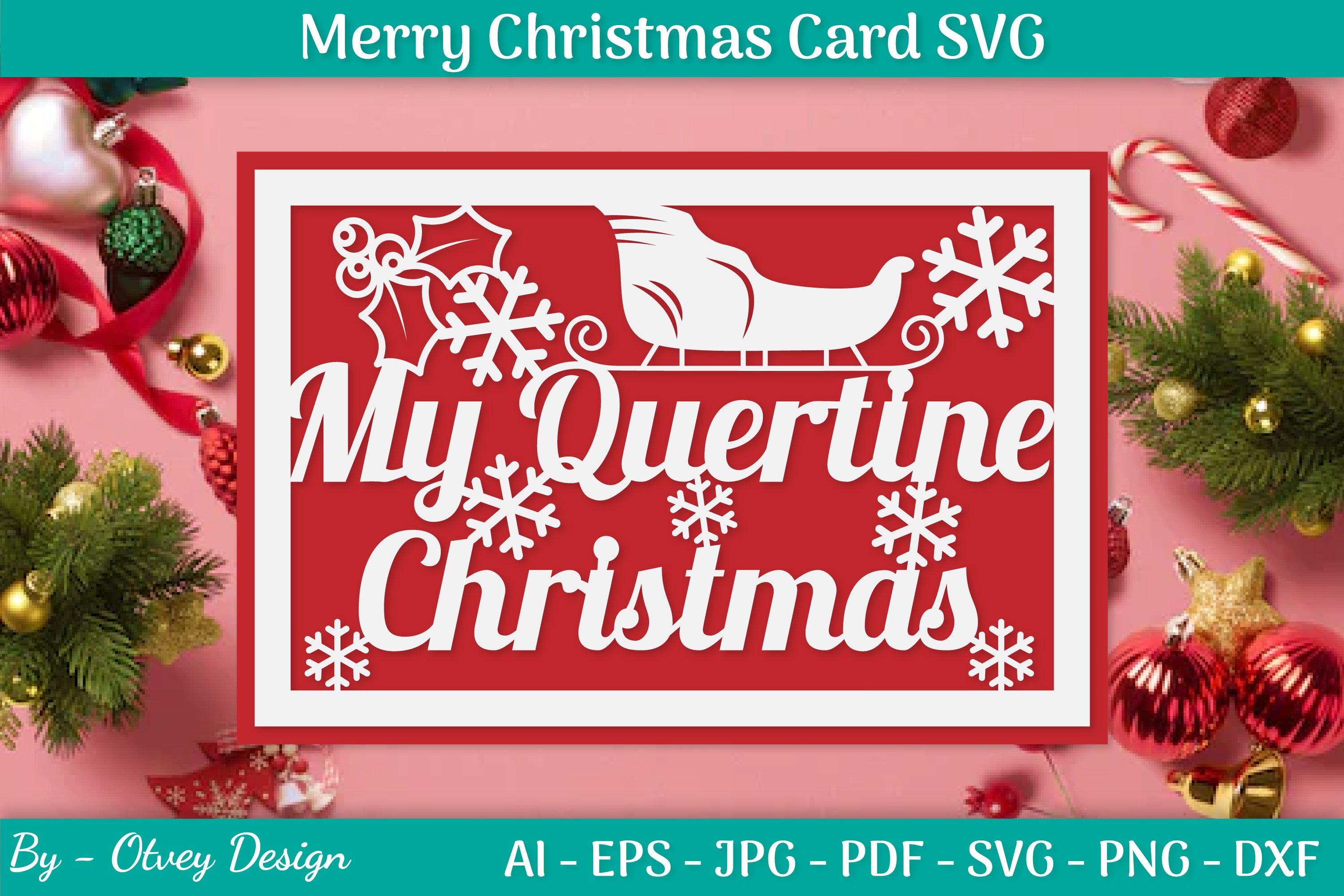 Christmas Card Papercut SVG Bundle 22 - CraftNest - Digital Crafting and Art
