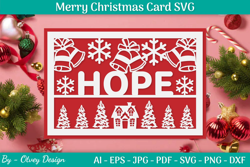 Christmas Card Papercut SVG Bundle 48 - CraftNest - Digital Crafting and Art