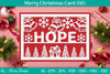 Christmas Card Papercut SVG Bundle